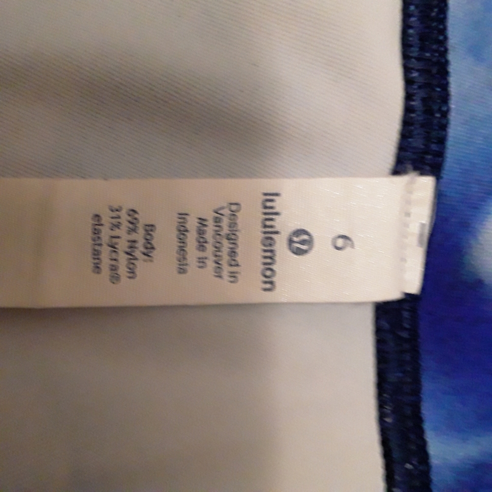 Like NEW Lululemon Wunder Under Blush Blossom Blue Leggings 28" Size 6 - Picture 10 of 12